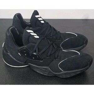 Adidas James Harden Vol. 4 Black/White‎ EF9654 Men 14 Basketball Sneakers EUC
